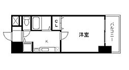 プレサンス名古屋STATIONアライブ 1Kの間取図画像