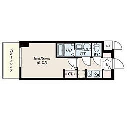 S-RESIDENCE熱田 1Kの間取図画像