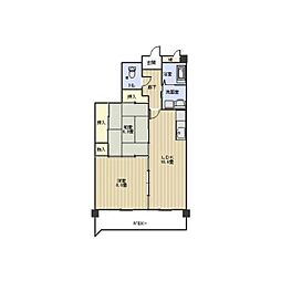 サンシャイン白山 2LDKの間取図画像