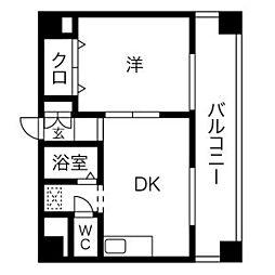 第三貞和ビル 1LDKの間取図画像