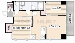 AltoRoseNagoya 1SLDKの間取図画像