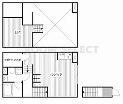 クレイン御器所 ワンルームの間取図画像