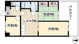 ジュネコキアージュ桜山 3LDKの間取図画像