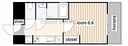 SEASONFLATSCHIKUSA 1Kの間取図画像