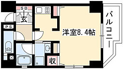 CASSIA車道 1Kの間取図画像