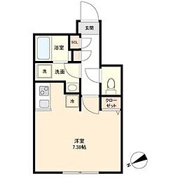 BrancheAOI ワンルームの間取図画像