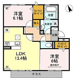 ホーリー・ギフト 2LDKの間取図画像