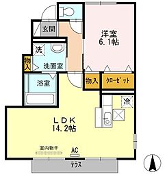 ソレアード5 1LDKの間取図画像