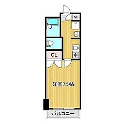 DAIA21 1Kの間取図画像