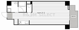 T'sRESIDENCENagoya ワンルームの間取図画像
