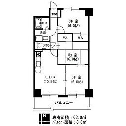 アーバン滝子 3LDKの間取図画像