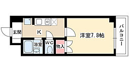 サン・アペックス新守山 1Kの間取図画像