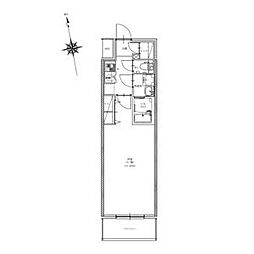 CRESTTAPP金山 1Kの間取図画像