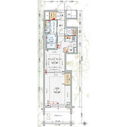 エステムプラザ名古屋駅前プライムタワー 1DKの間取図画像