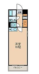 アメニティータツミ ワンルームの間取図画像