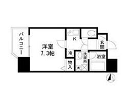 エコロジー栄レジデンス 1Kの間取図画像