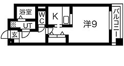プリミエール塩付通 1Kの間取図画像