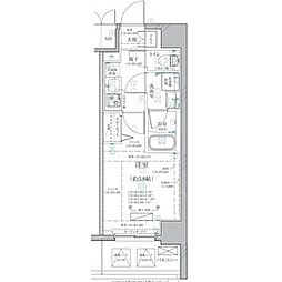 ディアレイシャス泉 1Kの間取図画像