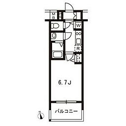 メインステージ名古屋ノースマーク 1Kの間取図画像