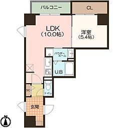ミリオレビータ金山 1LDKの間取図画像