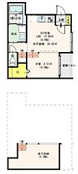 パルクカナヤマ2 1LDKの間取図画像