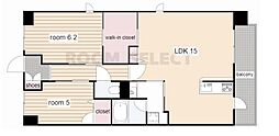 プレスティア藤が丘 2LDKの間取図画像
