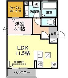 エスペランサ千種 1LDKの間取図画像