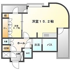 千種タワーヒルズ 1LDKの間取図画像