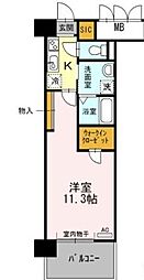 グランドソレイユ名駅 1Kの間取図画像