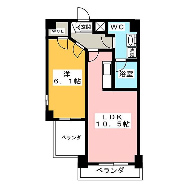 セイワソレイルコート ｜愛知県名古屋市千種区神田町(賃貸マンション1LDK・6階・40.51㎡)の写真 その2