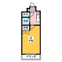 愛知県名古屋市千種区松軒２丁目（賃貸マンション1K・2階・24.99㎡） その2