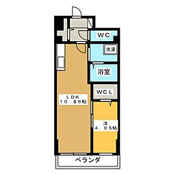 GRANDUKE古出来fiore 1LDKの間取図画像