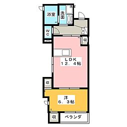 クラースTK覚王山 1LDKの間取図画像