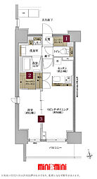 テナス池下 1LDKの間取図画像