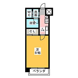 PrimalNagoyaFukiage 1Kの間取図画像