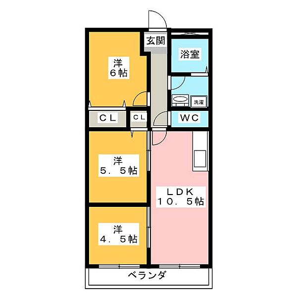 プロビデンス日比野 ｜愛知県名古屋市中村区橋下町(賃貸マンション3LDK・2階・54.50㎡)の写真 その2