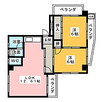 クレアパレス  ｜ 愛知県名古屋市中村区松原町５丁目（賃貸マンション2LDK・5階・52.30㎡） その2