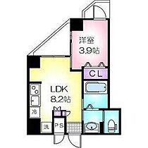 セントフィオーレ岩塚 604 ｜ 愛知県名古屋市中村区畑江通９丁目23-1（賃貸マンション1LDK・6階・26.08㎡） その2