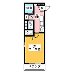 間取図画像 1K