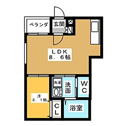 間取図画像 1LDK