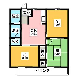 クラッセA 3DKの間取図画像