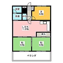 コーポ中村第10  ｜ 愛知県名古屋市西区香呑町２丁目（賃貸マンション3LDK・3階・60.00㎡） その2