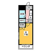 エクセル花の木  ｜ 愛知県名古屋市西区花の木３丁目（賃貸マンション1K・6階・24.00㎡） その2