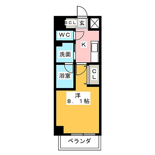 レジデンシア　マルノウチ　ノース ｜愛知県名古屋市西区幅下２丁目(賃貸マンション1K・8階・27.28㎡)の写真 その2