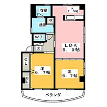 ツインカムウェスト  ｜ 愛知県名古屋市西区花の木２丁目（賃貸マンション2LDK・3階・61.32㎡） その2