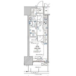 ディアレイシャス浅間町III 3階1Kの間取り