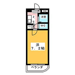 Ｔ＆Ｓセンチュリーハイツ 2階1Kの間取り