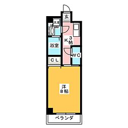 間取図画像 1K