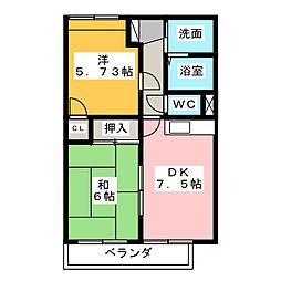 間取図画像 2DK