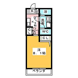 間取図画像 1K